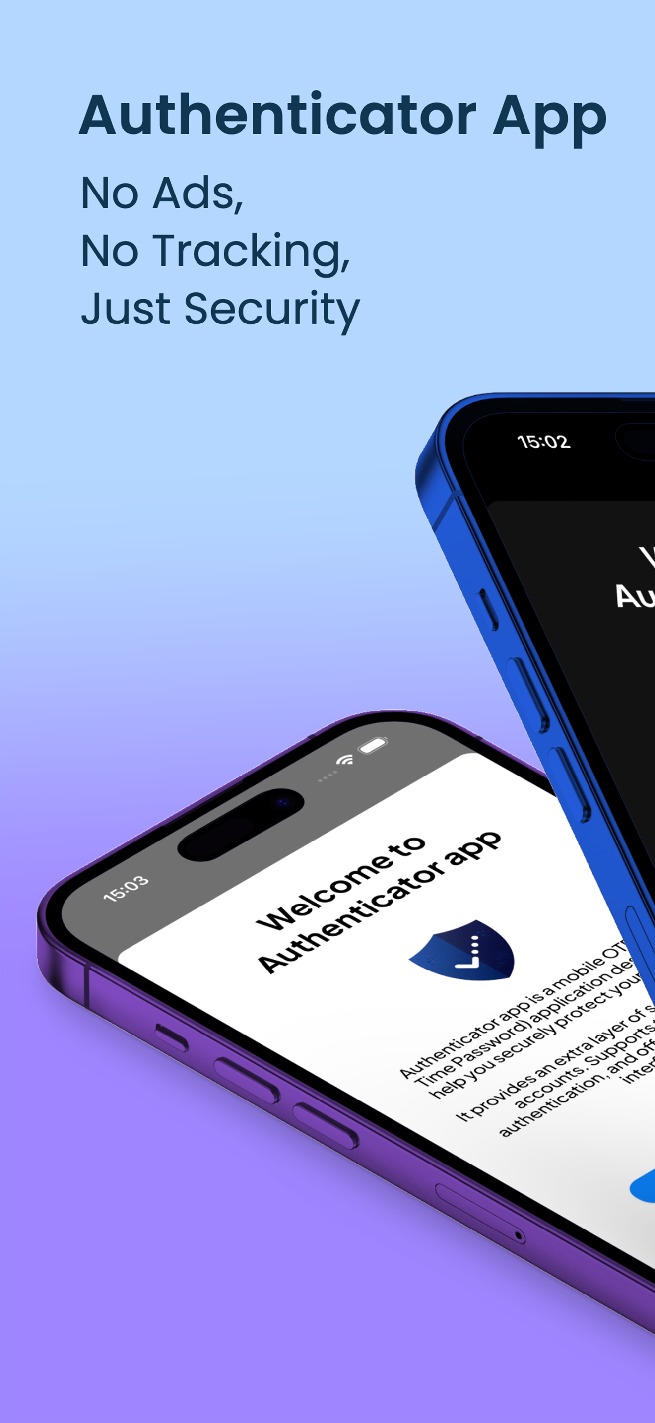 Authenticator app showcase