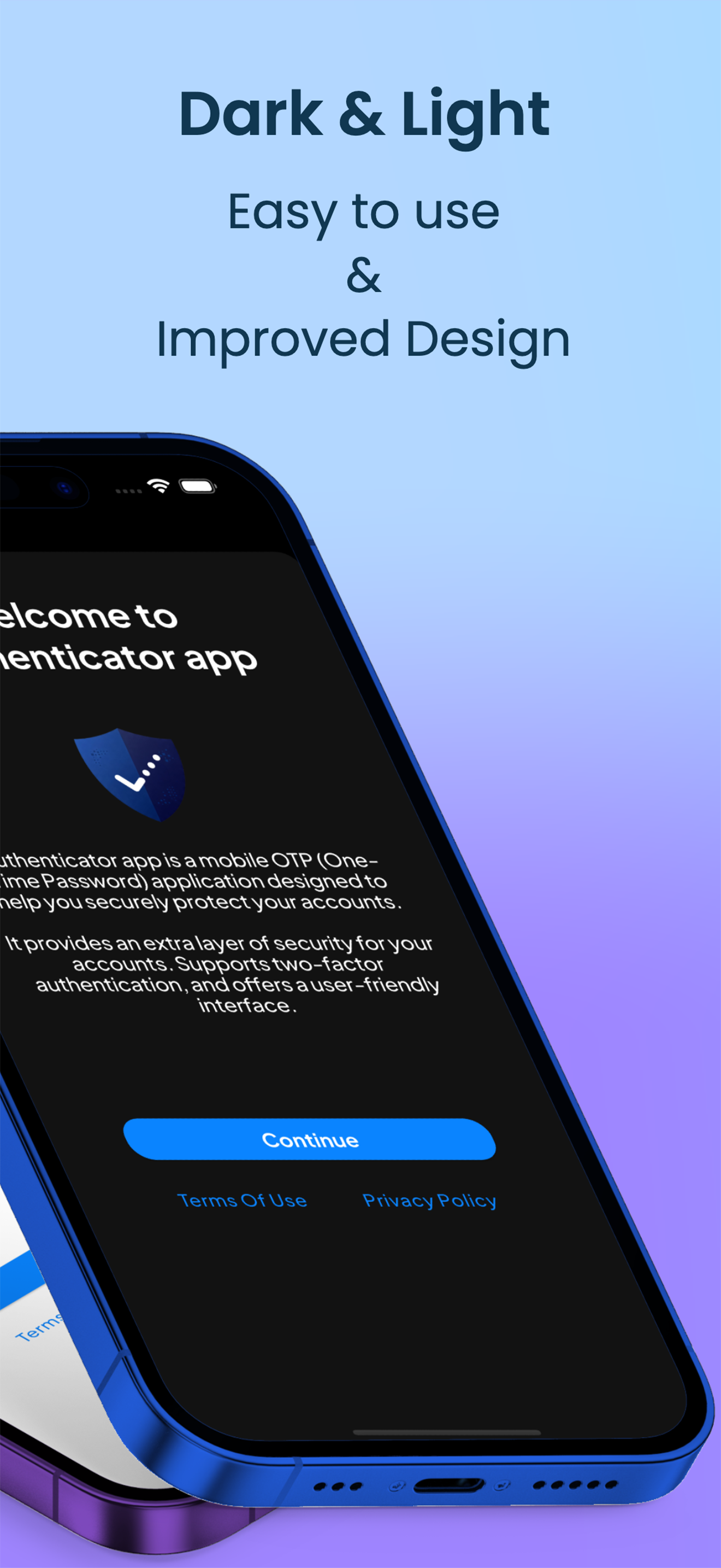 Authenticator app showcase